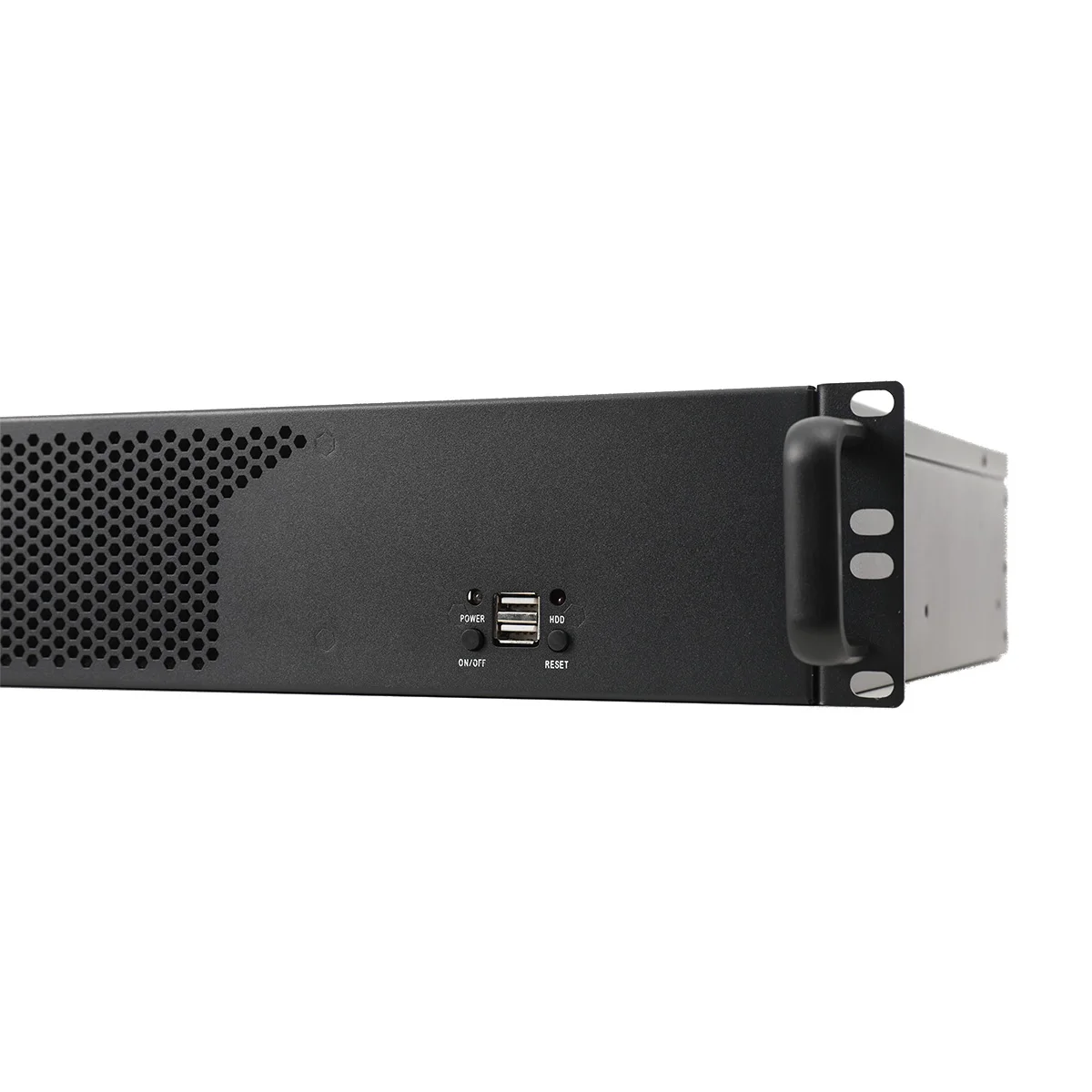 2U Chassis Aluminum Panel Ultra Short Industrial Control Server Chassis Data Storage Motherboard Server Case
