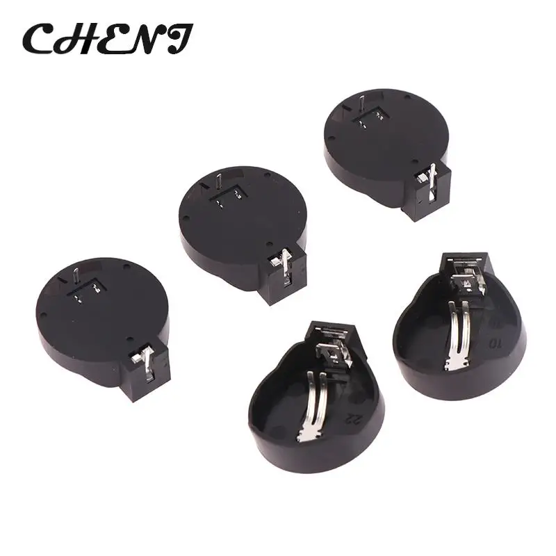 10PCS Environmental protection material CR2032 Coin Cell Battery Holder Case Black Coin Cell Button Socket Holder Case