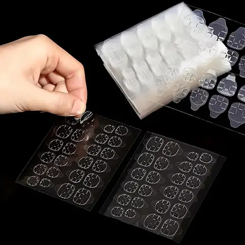 Ruban adhésif fort 240/480 pièces, pour pointes d'ongles, Film adhésif Double face, pour faux ongles, Transparent