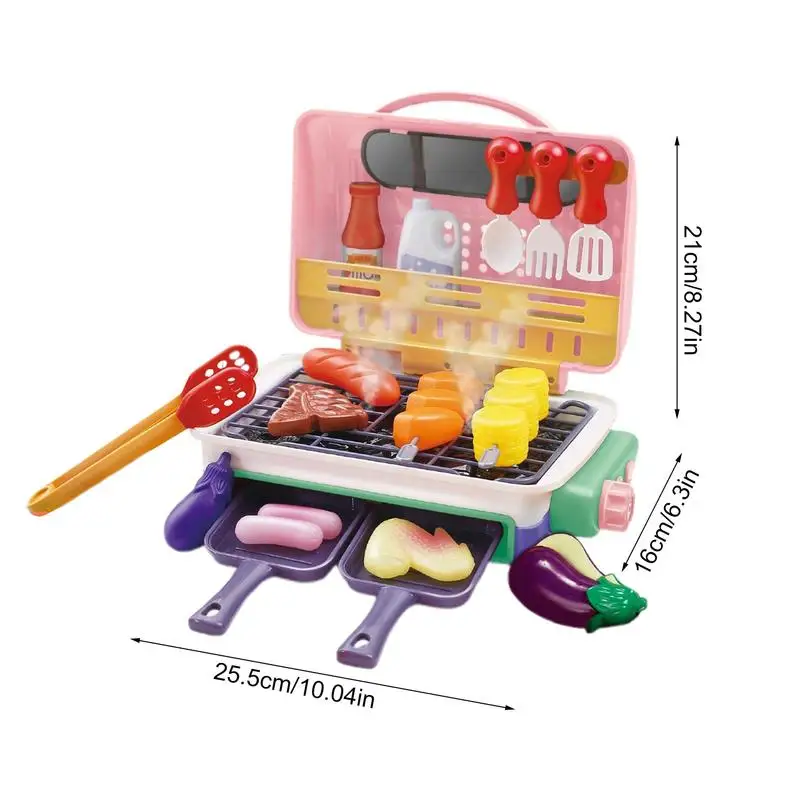 Brinquedos de cozinha crianças simulador jogar brinquedo simulação cozinhar brinquedo mudança de cor para pequeno chef fingir jogar reutilizável som e luz