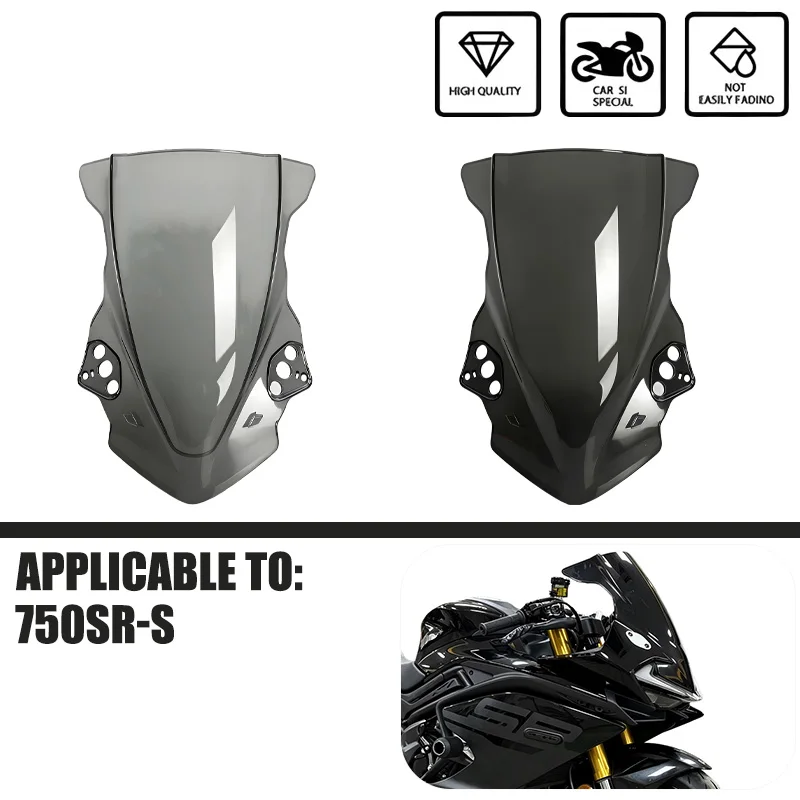 

For 750SR-S 750 SR -S 750sr Motorcycle Rise Windscreen Windshield Wind Deflectors Shield Protector Rearview Mirrors Seat Cover