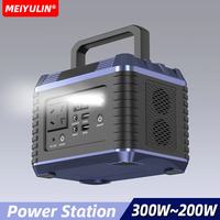 64000mAh Portable Power Station 300W 220V Solar Generator USB C DC Powerful External Spare Battery Powerbank For Outdoor Camping