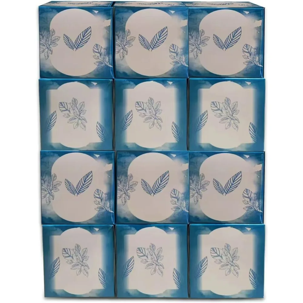 3 طبقات 60 مناديل لكل علبة مكعبة مناديل للوجه SPurePaper 12 صندوق 720 مناديل إجمالية #1