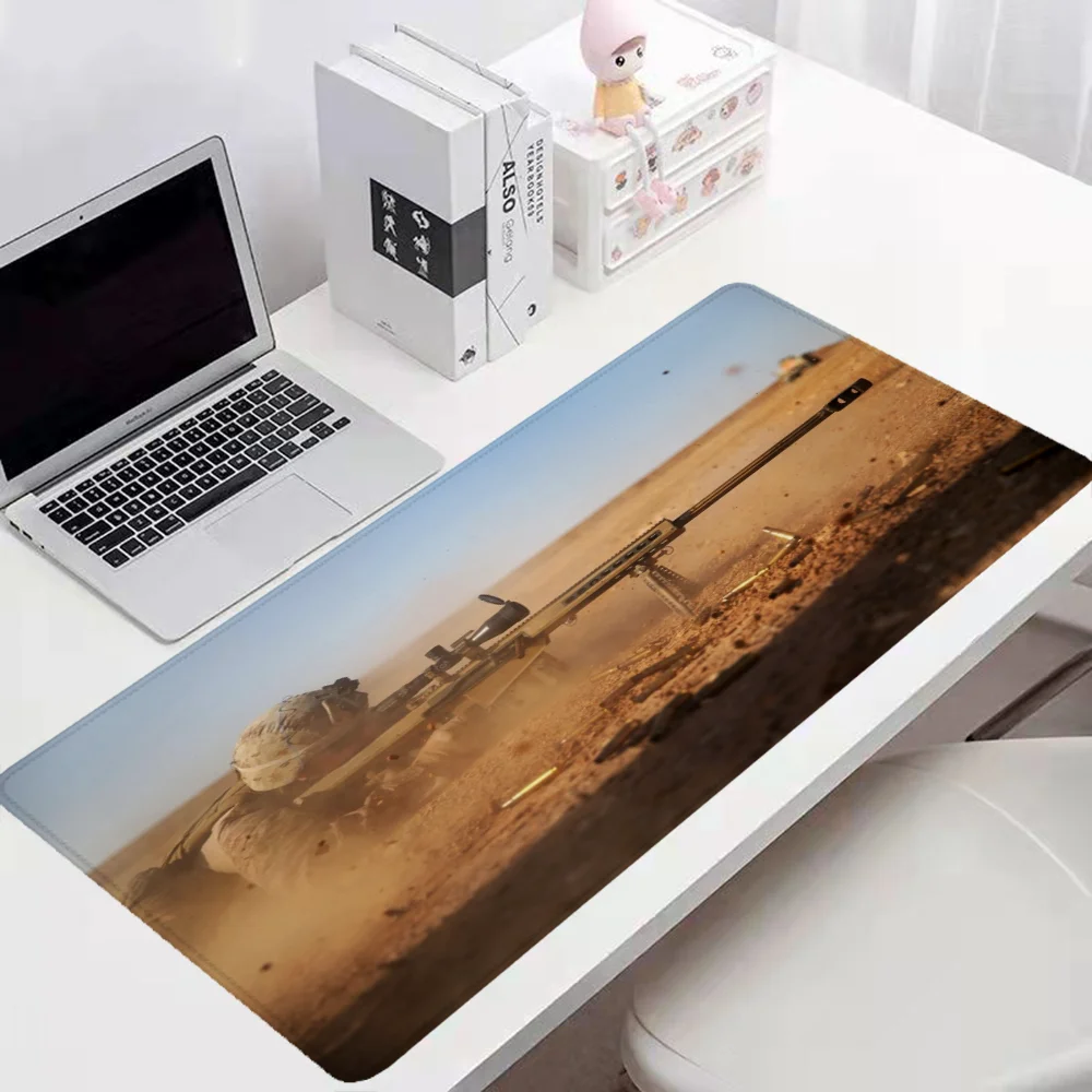 Soldier Mouse Pad With Backlight Gaming Pc Laptop Mat Desk Protector Deskpad Gamer Keyboard Computer Table Anime Accessories