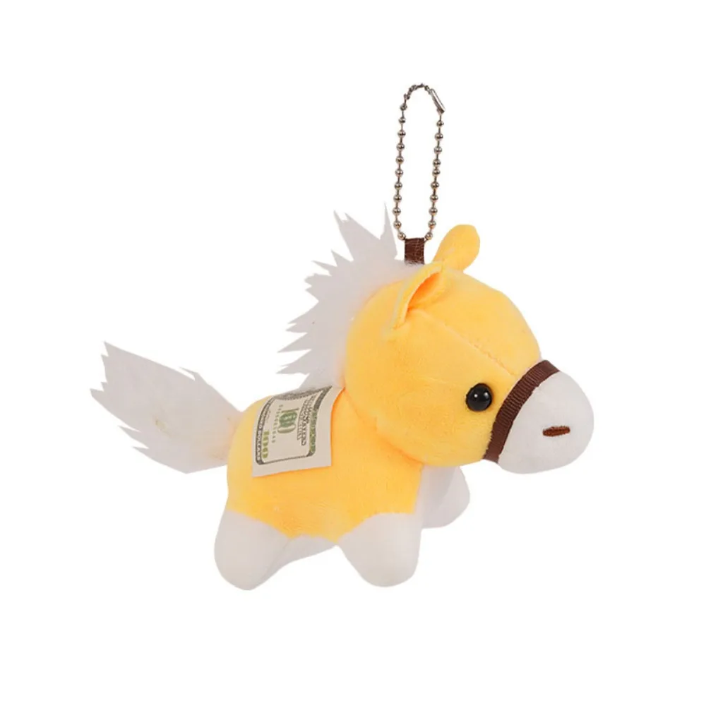 Copia soldi cavalli bambola di peluche borsa ciondoli appesi cavallo farcito portachiavi ornamenti portachiavi peluche cavalli giocattolo cavallo zaino decorazione
