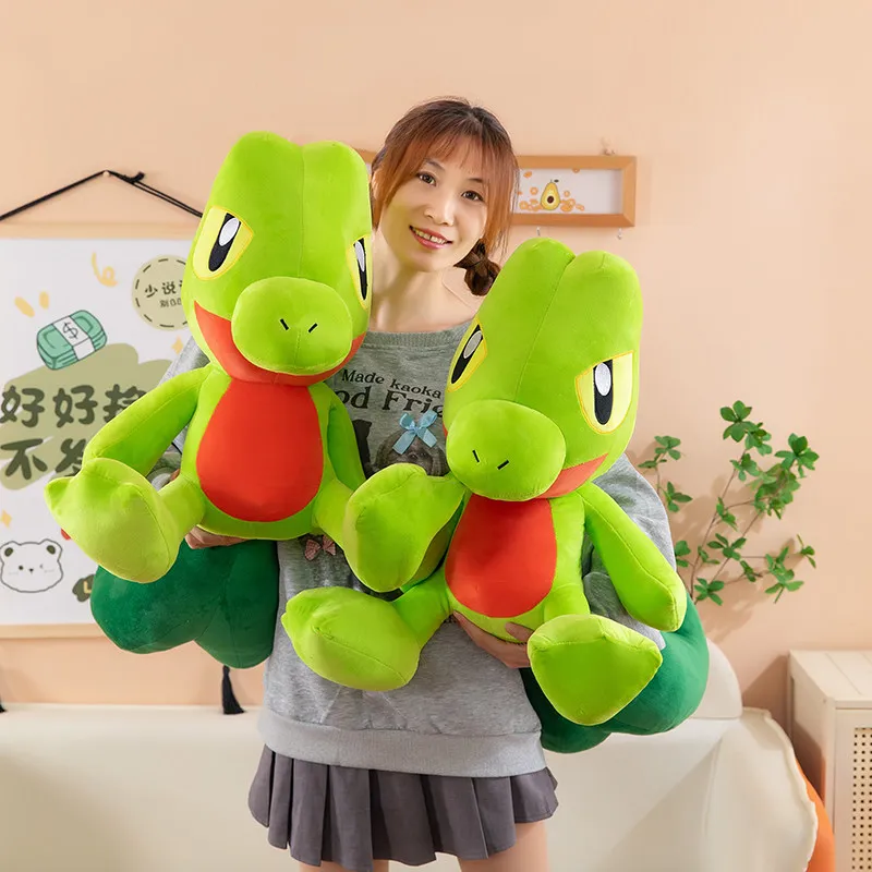 New 35-60cm Big Size Treecko Plushies Pokemon Anime Cartoon Peluche Kawaii Ornament Comfortable Soft Doll Pluse Toy Gifts