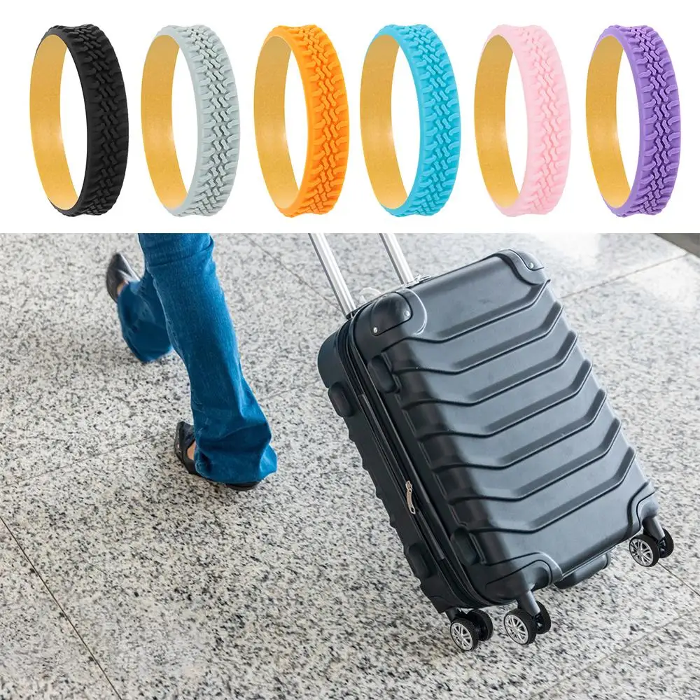 Suitcase Parts Axles Luggage Wheels Protector Reduce Wheel Wear Damping Trolley Box Casters Cover Noise Wheels Guard Cover