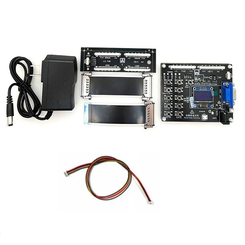 RT6943A TCON VGH VGL Change Voltage Programmer Screen Technology Modification Tool Small Board Two-In-One US Plug