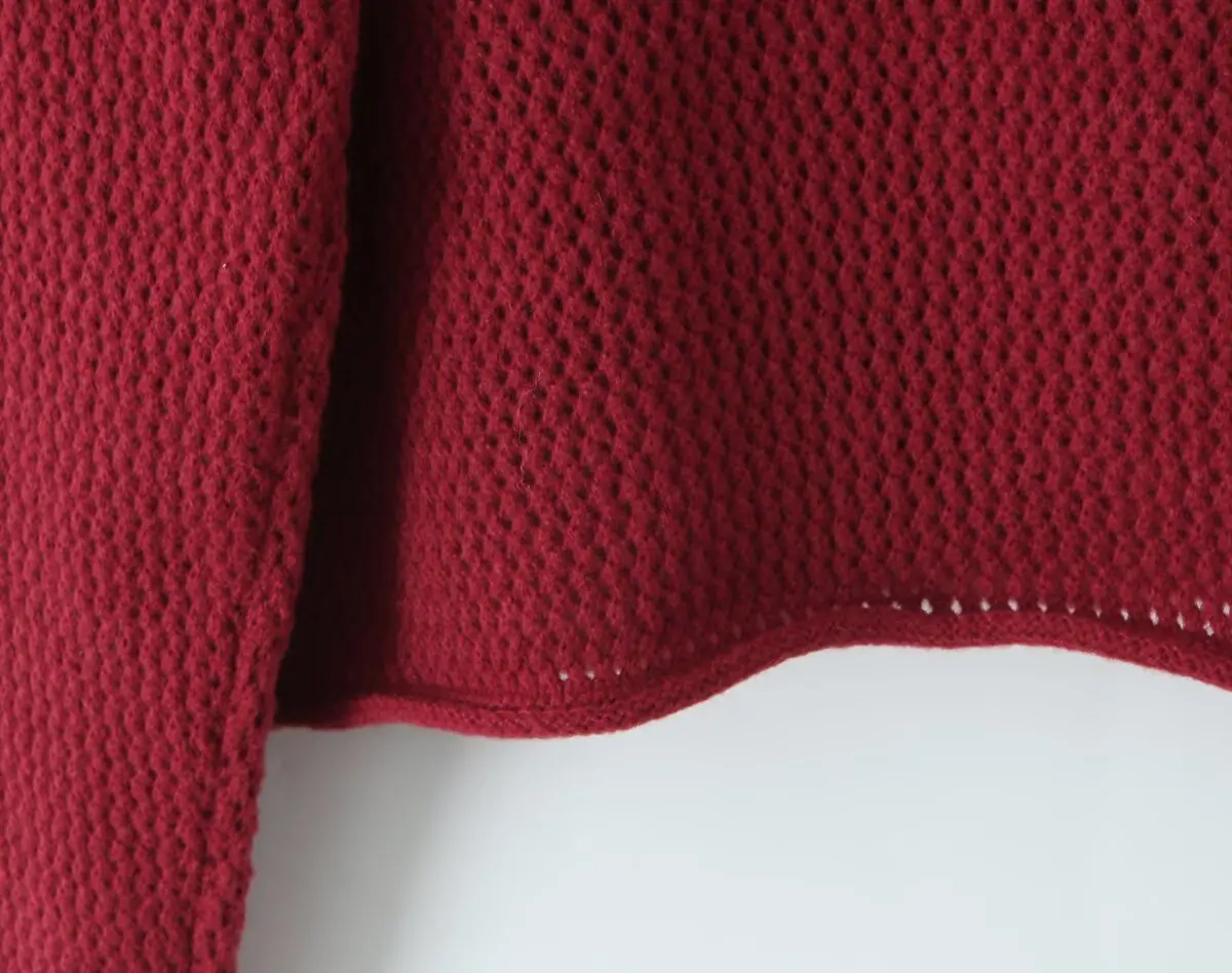 เสื้อคาร์ดิแกนไหมพรมถักหนาแฟชั่นใหม่สำหรับผู้หญิง ฤดูหนาว 2025 สไตล์เรโทร แขนยาว คอกลม เสื้อคลุมตัวนอก