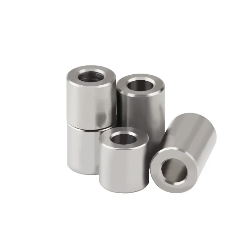 304 الفولاذ المقاوم للصدأ كم غير الخيوط جلبة غسالة يرتدي فاصل جولة جوفاء المواجهة مستقيم من خلال طوقا OD 4 ~ 12 مللي متر