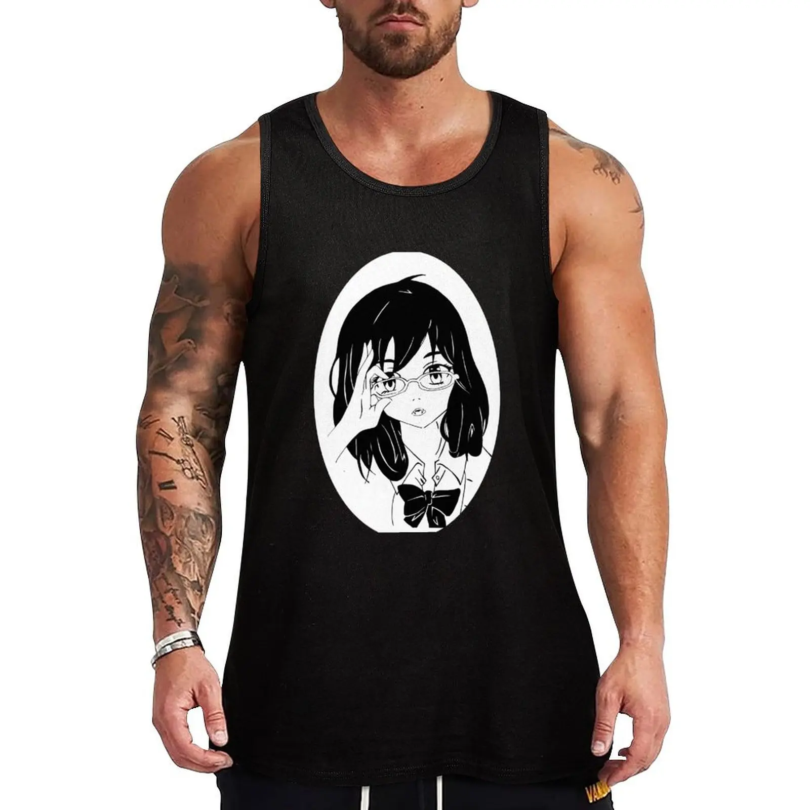 kawaii vampire girl Tank Top Workout Tank Top Breathable Athletic Fitness Sleeveless