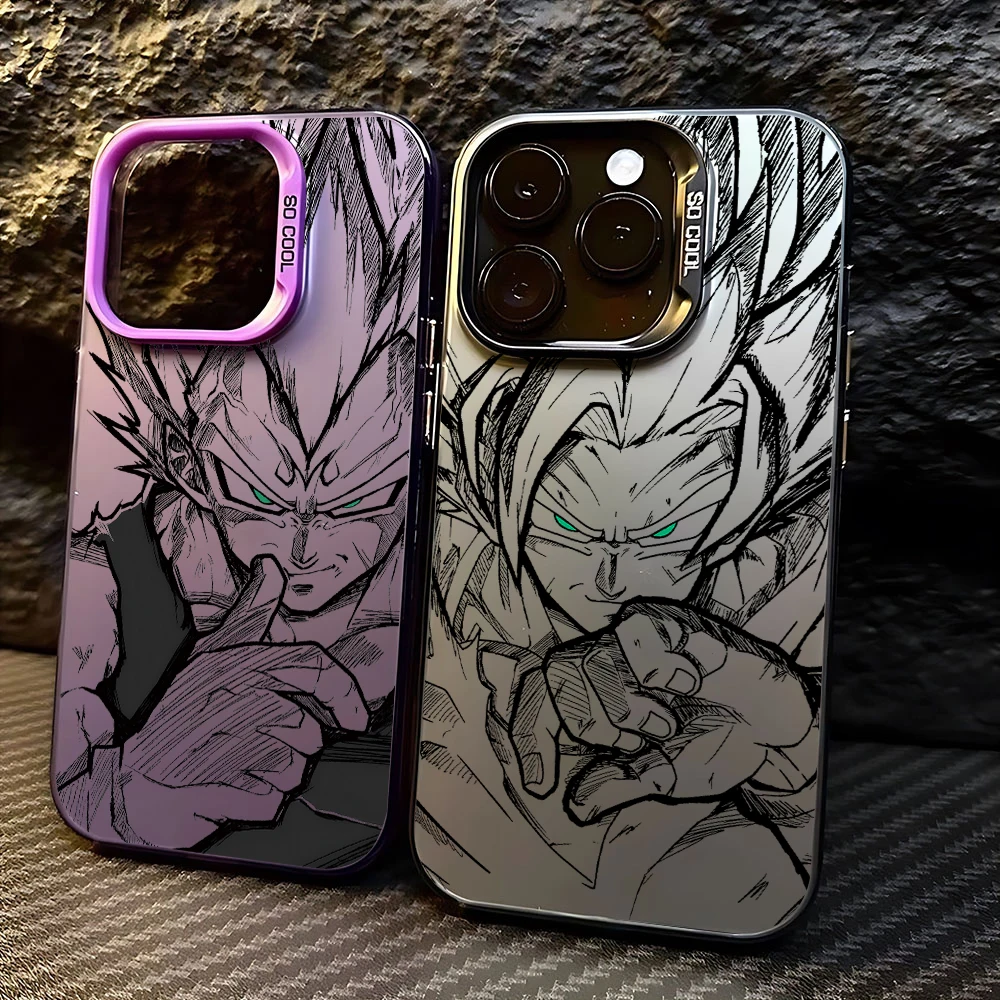 Comics Balls Saiyans Phone Case D-Dragons For iPhone 16 15 14 13 12 11 Pro Max X XR XSMAX 8 7 Plus Candy Matte Shockproof Back