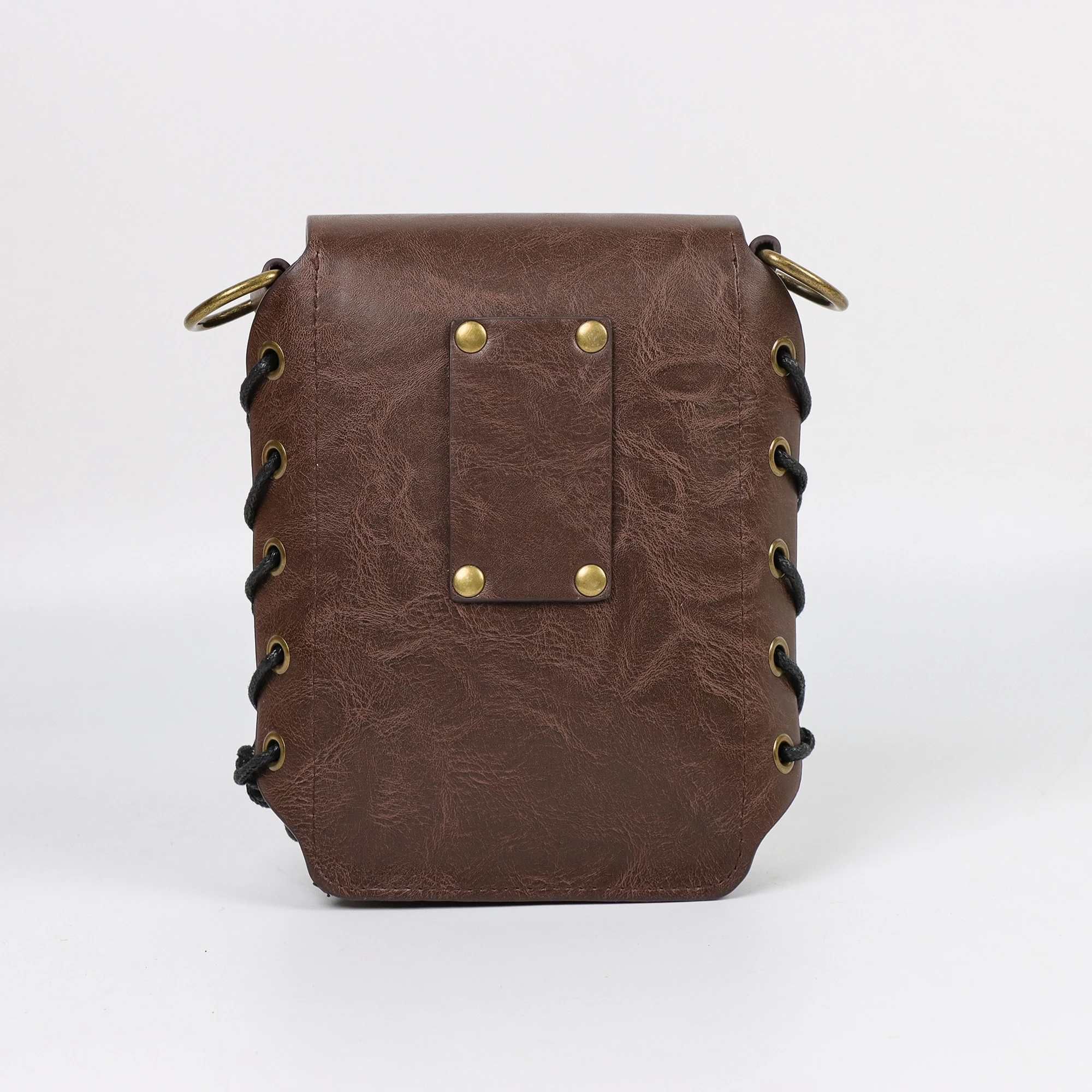 Women's Medieval Vintage Crossbody Bag - Steam Punk Purse with Adjustable Strap, Synthetic Leather Compact Everyday Bag for Wome