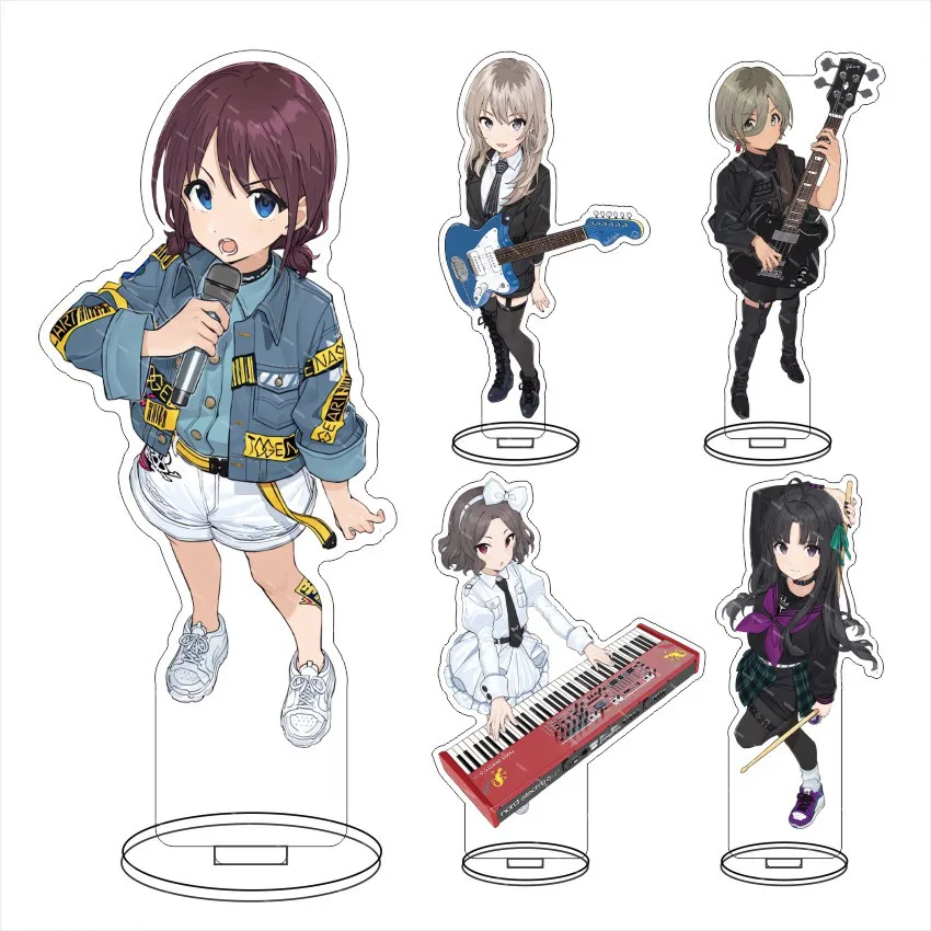 

GIRLS BAND CRY Action Toy Figures NINA ISERI Stand Collection Ornament Accesorios MOMOKA KAWARAGI Acrylic Furnishing Articles