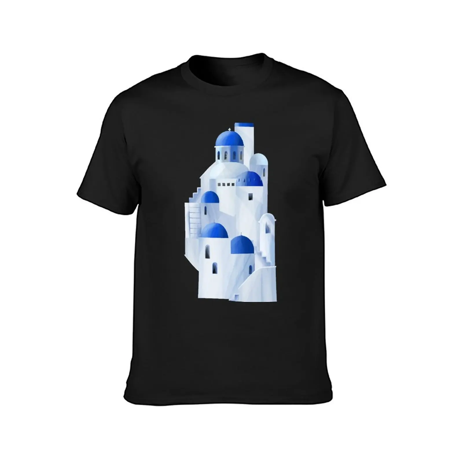 Santorini island in the Greece T-Shirt new edition Aesthetic clothing mens white t shirts