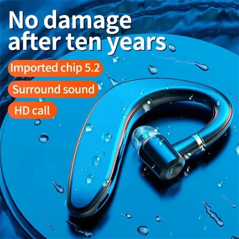 سماعة بلوتوث لاسلكية سدادة أذن واحدة تدوم طويلاً سماعة أذن للأعمال آذان اليسرى واليمنى سماعات رأس عامة للهواتف المحمولة