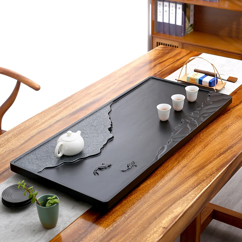 Set Automatic integrated kettle Stone plate Stone small tea table Stone plate