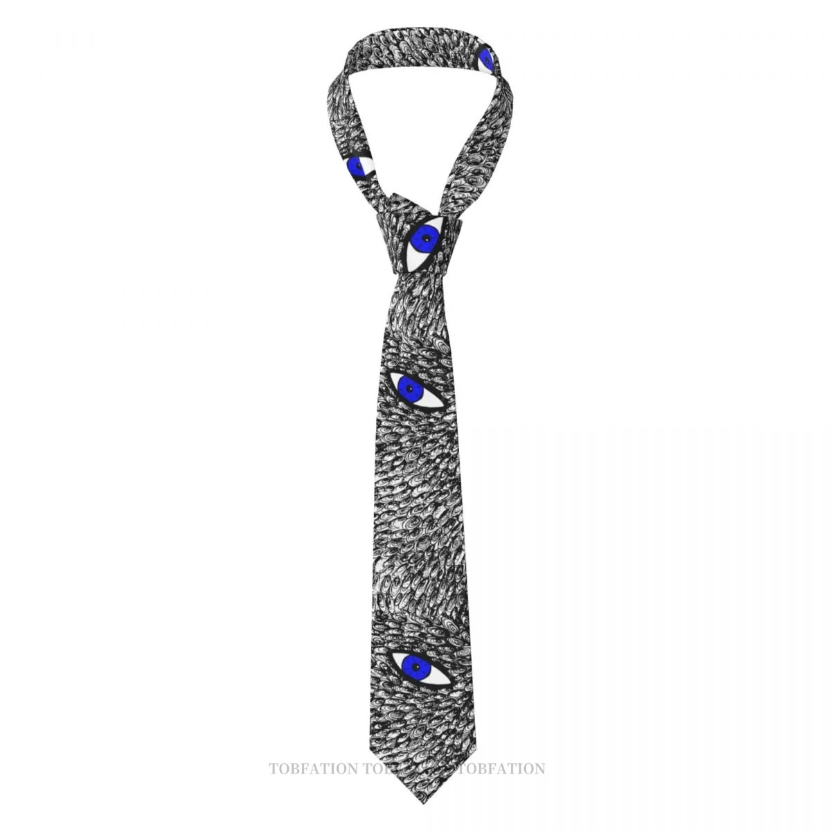 

Blue Evil Eye Classic Men's Printed Polyester 8cm Width Necktie Cosplay Party Accessory