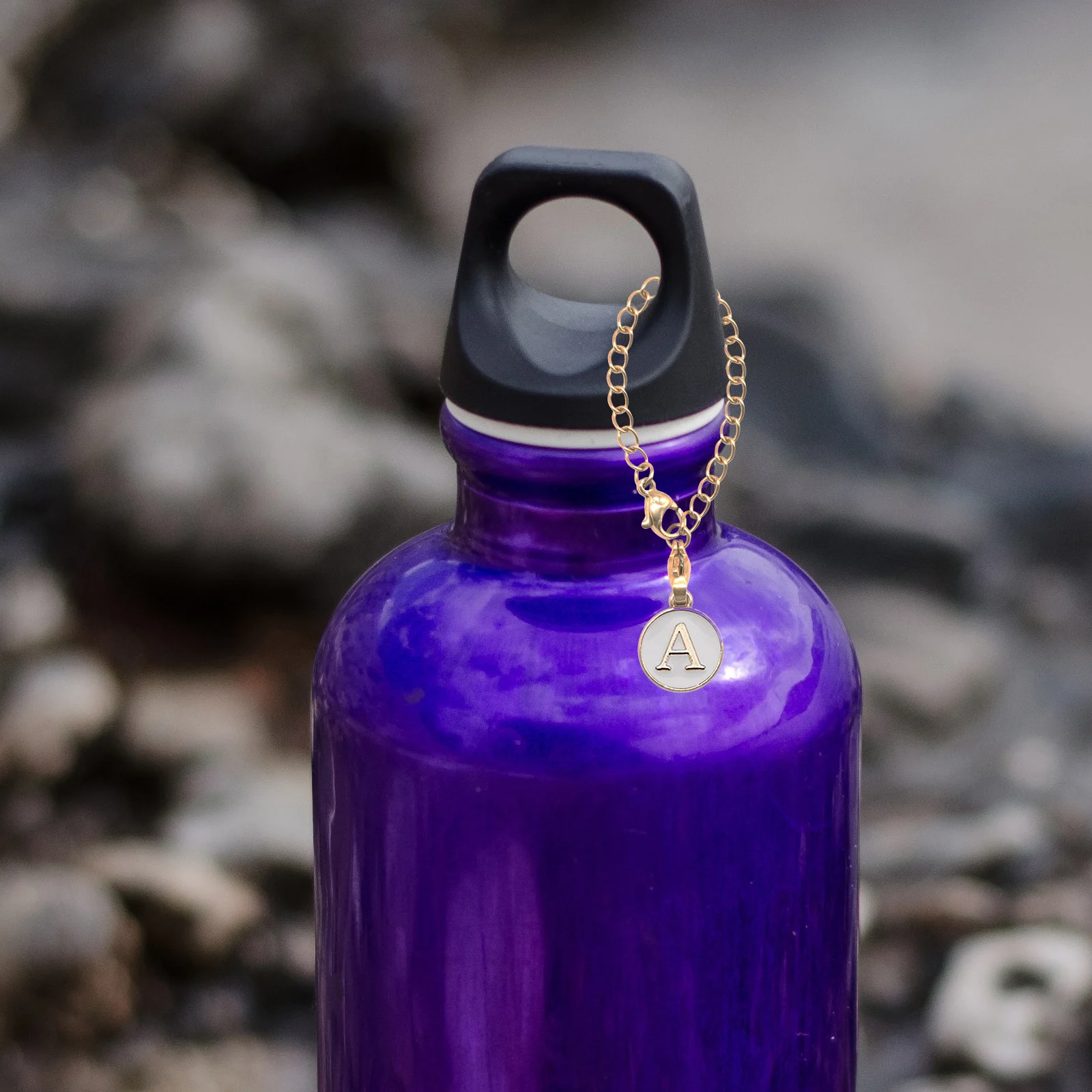 

26 Pcs Alphabet Chain Jewelry Letter Pendant Charms Water Bottle Alloy A-z Letters