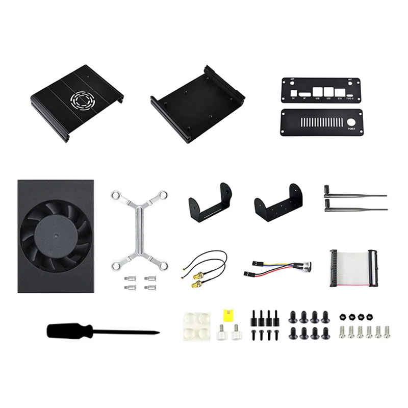 

【SURPRISE】комплект алюминиевого корпуса, вентилятор для рассеивания тепла, подходит для Jetson Orin Nano NX-портативная подставка для камеры, совместимые модели Inclu
