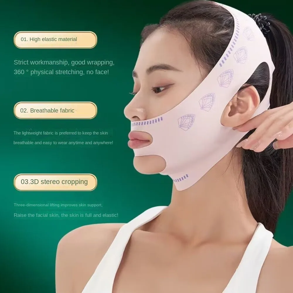 Lift Up Face Strap Belt Mask Anti-Wrinkle Beauty Lift Oval Mask Reusable Sculpting Face Slimming Strap Women