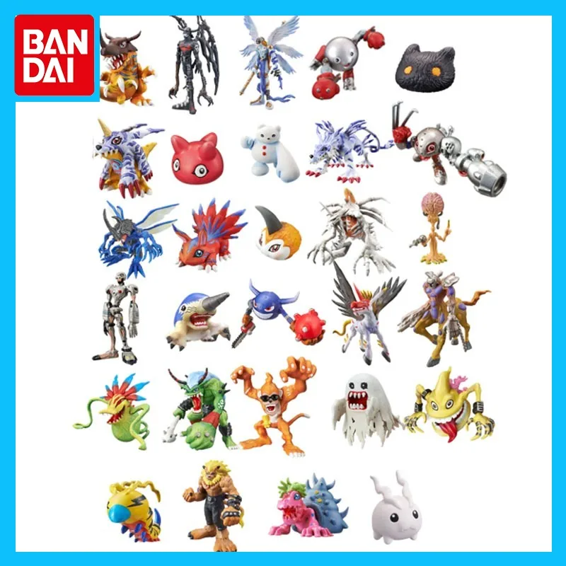 

Bandai Original Digimon Anime Figure Gashapon 3/4/5/6/7/8 Mamemon Gabumon Action Figure Toys for Boys Girls Kids Gift