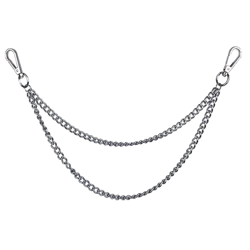 Metall Punk Rock Layered Kette Schlüsselanhänger Für Männer Frauen Taille Schlüssel Kette Brieftasche Jeans Hip-hop Hosen Gürtel Ketten schmuck Zubehör – Detail 4