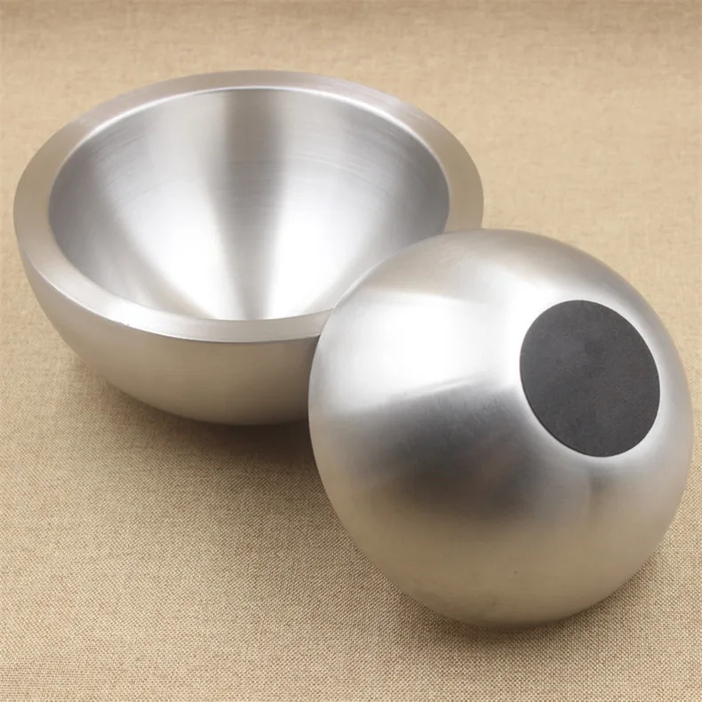 

Thiened Double Layer 304 Stainl Steel Salad Bowl Fruit Basin Mixing Basin Kitchen Supplies Full Steel Sandblasting