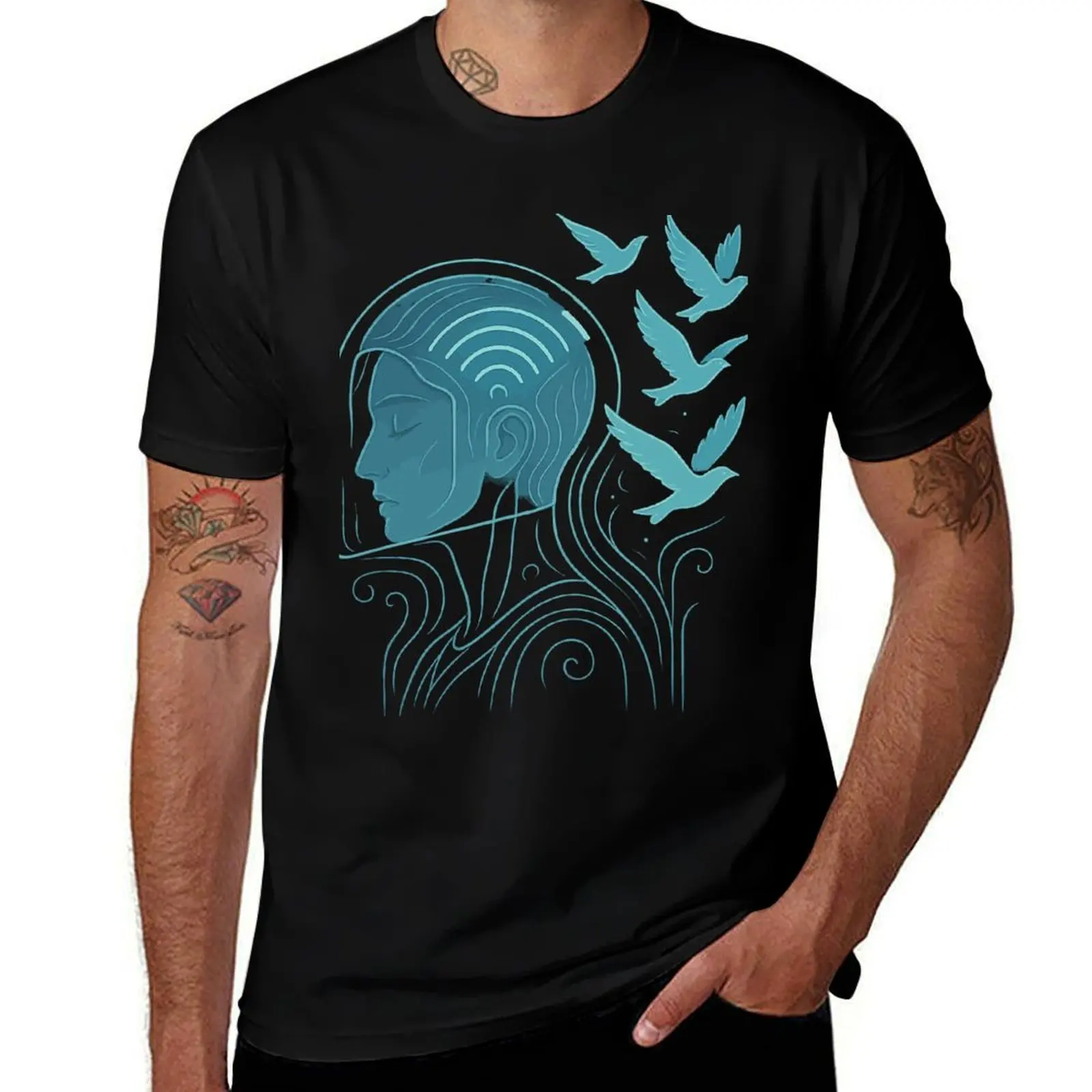 

Silent Signals T-Shirt T-shirts oversize new edition topping vintage clothes compression shirt men