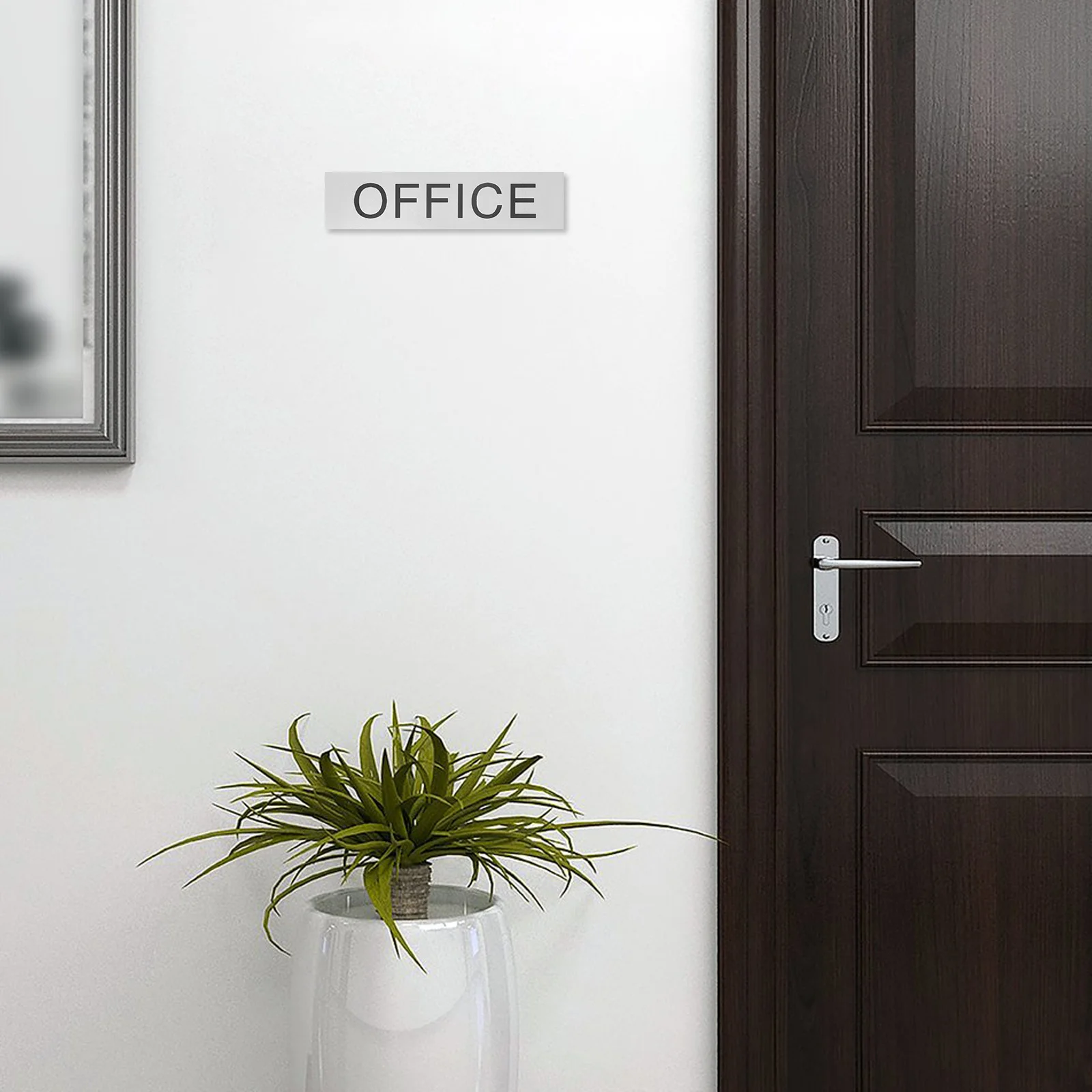 Cartello per porta dell'ufficio Pannello acrilico Look professionale Installazione semplice Cartello per porta di identificazione della stanza dell'ufficio
