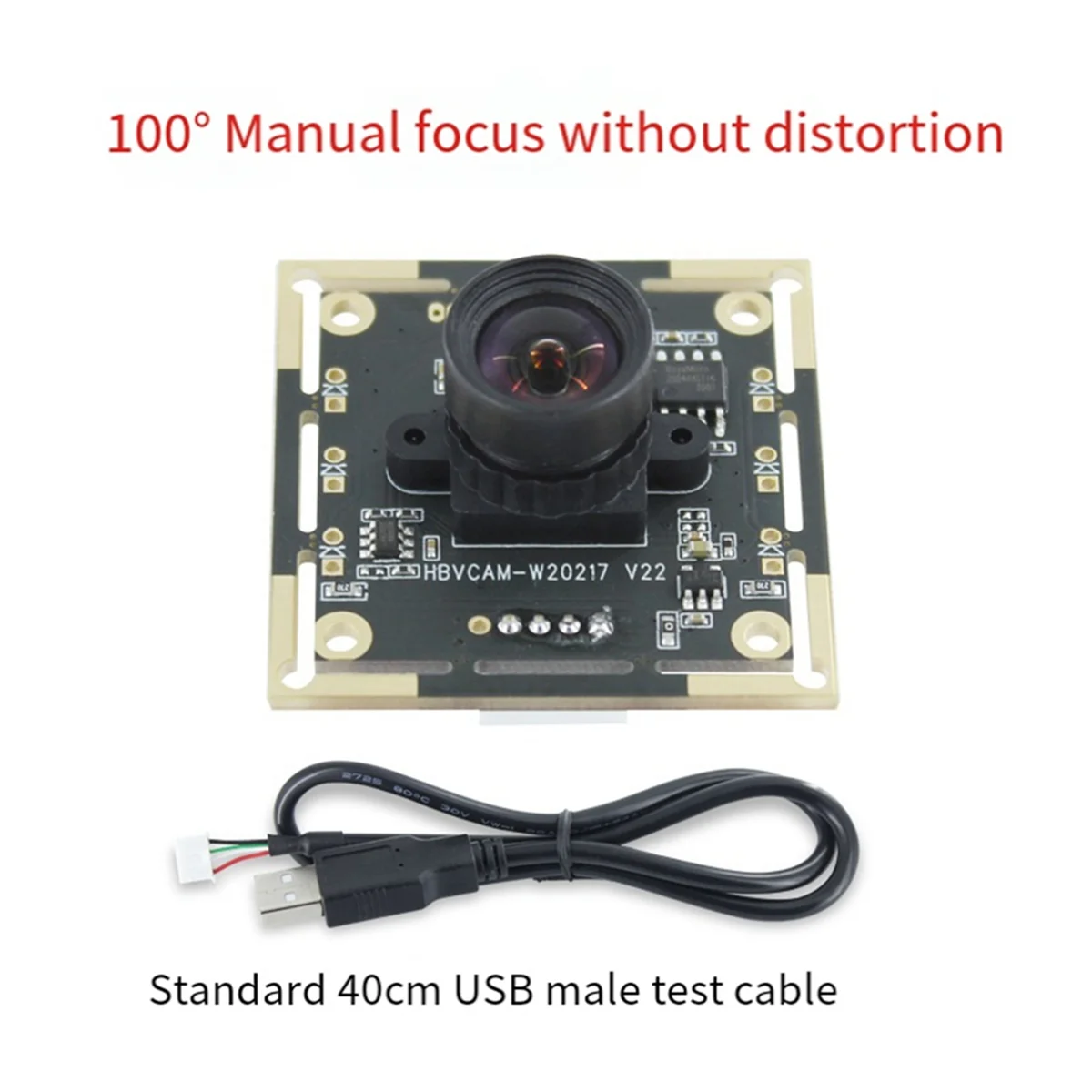Módulo Módulo de cámara 720P 100 ° Módulo OV9732 sin distorsión de 1 MP para sistema operativo Android Linux Windows UVC