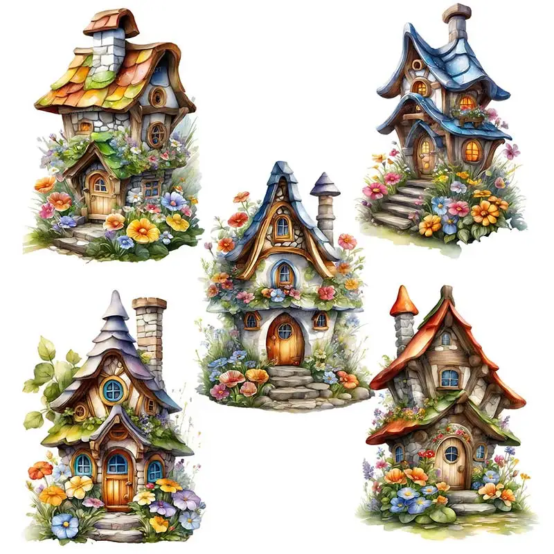 The Dwarf's House Wall Stickers Bedroom Kids Room Background Decoration Mural Home Decor Self-adhesive Decals S354