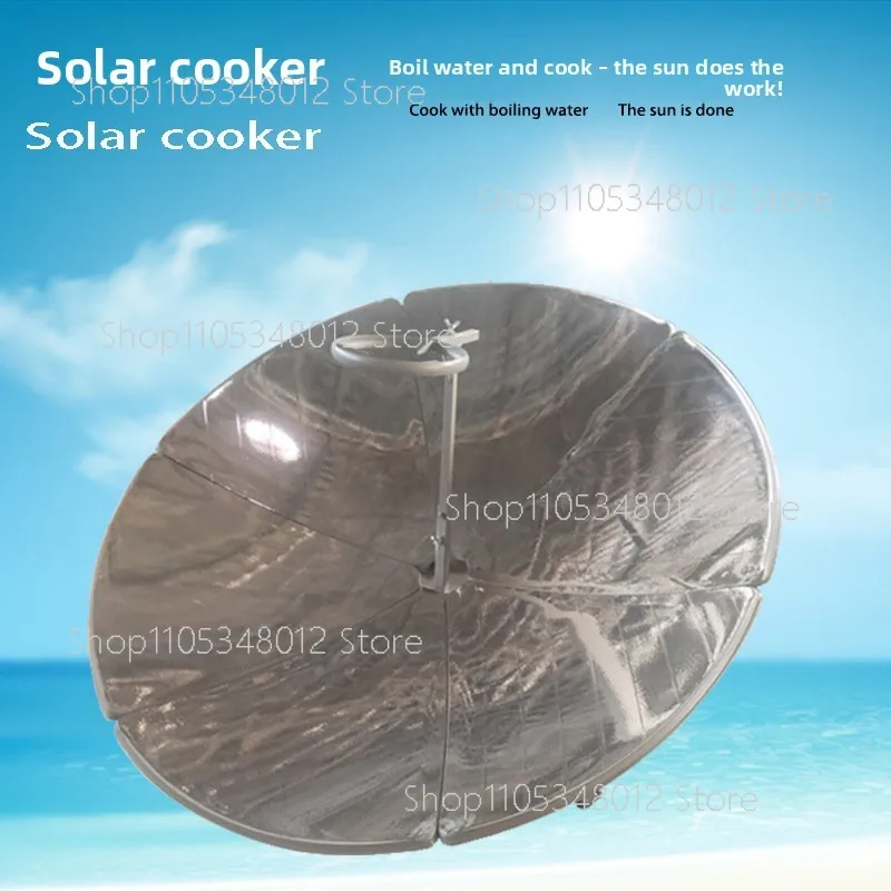 Portable Foldable Solar Cooker Stove - Compact For Camping & Emergency, Parabolic Reflector For Fast Boiling, No Fuel Needed
