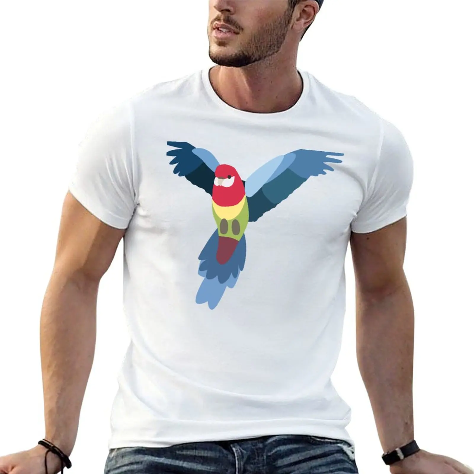 Flying Rosella T-Shirt gifts for boyfriend croswit shirt man men t shirts high quality