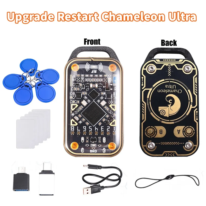 

Smart Card Emulator Upgrade Chameleon Ultra 5XUID Card/Keychain RFID Smart Chip Reader 125K 13.56M NFC Card Duplicator