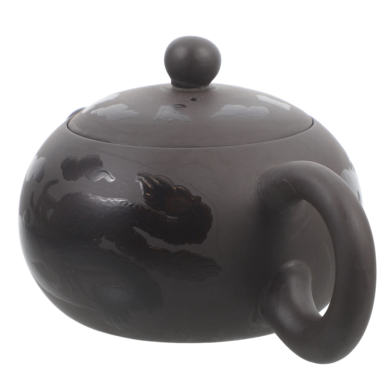 

Vintage Purple Clay Tea Pot Kung Fu Teapot for Home Decorative Practical Gift for Friends Traditional Tea Kettle