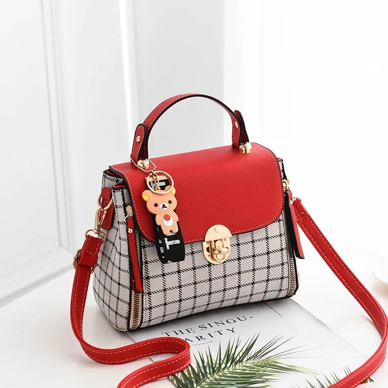Korean Fashion Plaid Women's Bag сумка женская Shoulder Bag Diagonal Package Crossbody Bag Baogesmall сумка женская 2024 тренд