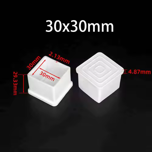 4-30Pcs PVC White Furniture Table Foot Tip Chairs Legs Pad Protector Cover Round/Square Pipe Plug Lid Tube Hole Protection Cap - Image 29