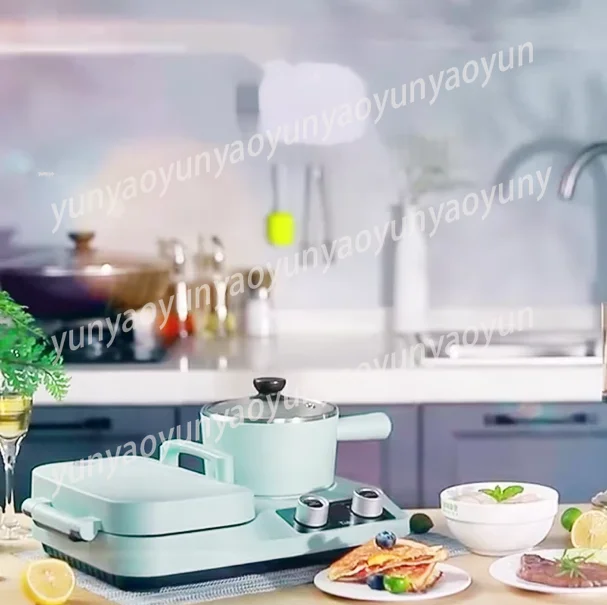 4 in 1 Multi-functional Household Breakfast Machine, Stainless Steel Body, Can Be Used As Sandwich All-in-one Cooking Machine