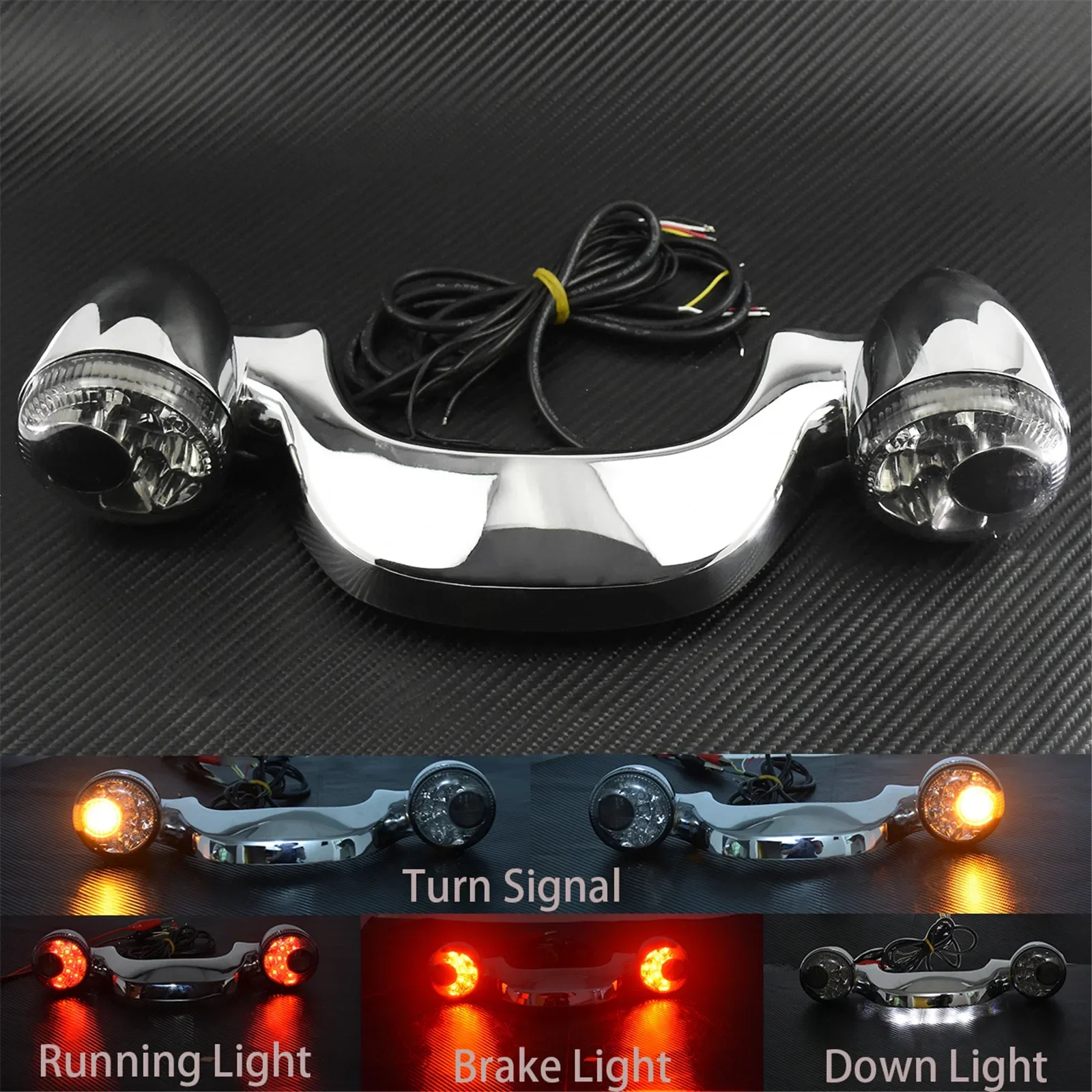 Tylny kierunkowskaz LED do motocykli Harley Touring Road Street Glide Road King FLHX FLTRXS CVO 2010-2021 — zdjęcie 6
