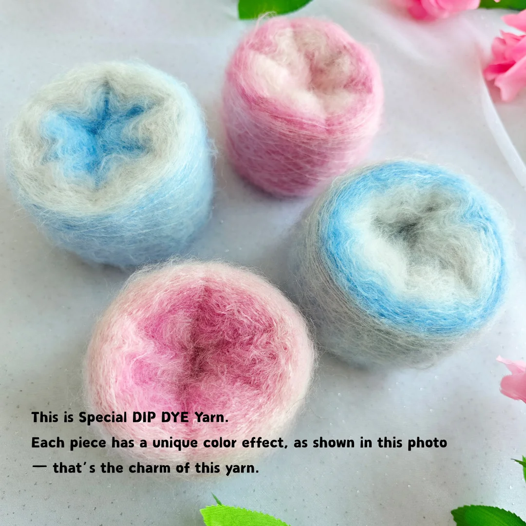 

4 шт. по 25 г. градиентной радужной пряжи, мягкая разноцветная смесовая пряжа из хлопка, акрила и шерсти для вязания крючком, шапок, шарфов, свитеров