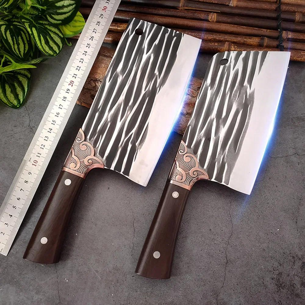 Chinese Butcher Kitchen Chef Knife Stainless Steel Cleaver Filleting Slicing Cutter Sharp Bone Powerful Chopper Butcher Knife