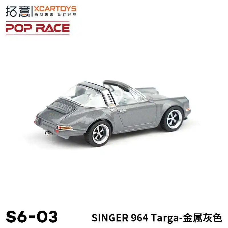 XCARTOYS 1:64 SINGER 964 Targa Miniaturmodell aus Metalllegierung, Ornamente für Erwachsene, Jungenspielzeug, Geburtstagsgeschenke für Kinder