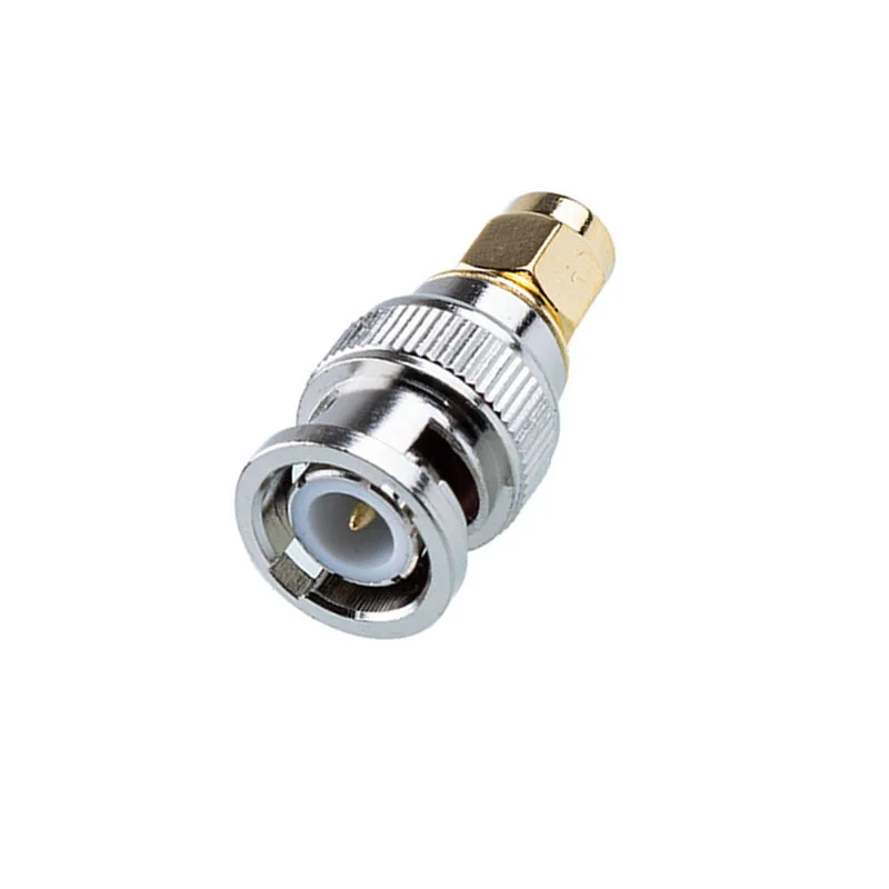 1pcs Coaxial RF Connector BNC Male to SMA Male Internal Screw BNC Bayonet Connector