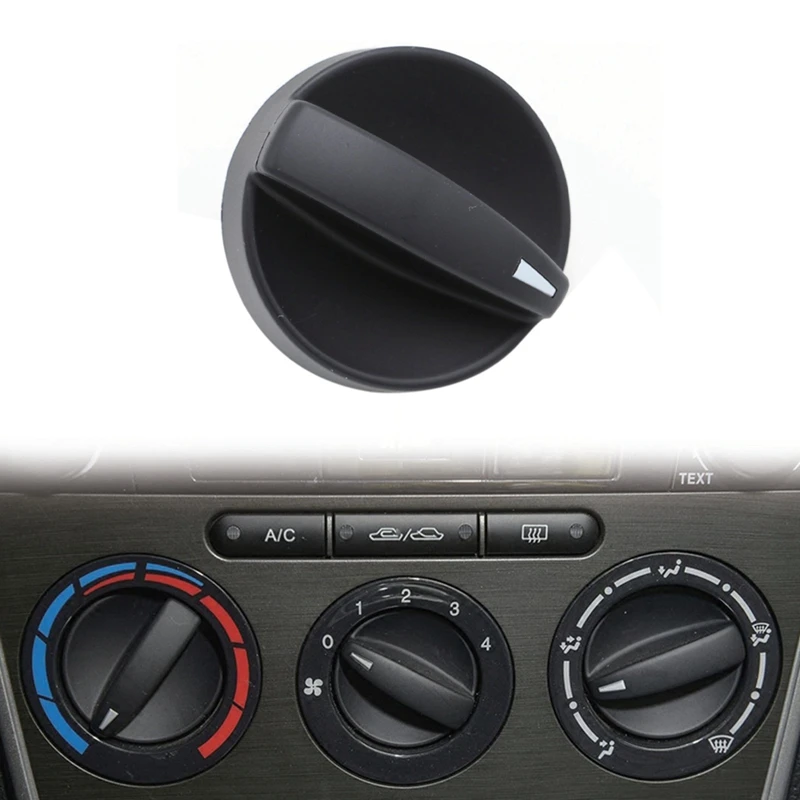 3Pcs Car A/C Heater Climate Control Switch Knobs A/C Knob For 2006-2008 Mazda 6 GV2W-61-195 GV3A-61-195