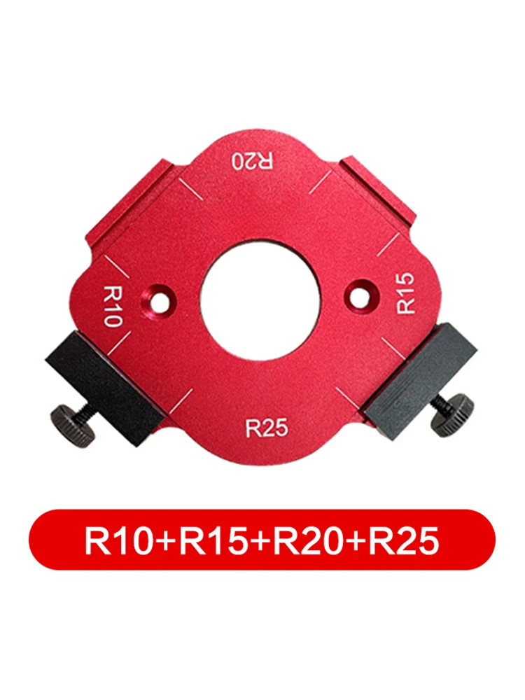 R10-R50 Wood Panel Radius R Plate Trimming Machine Engraving Machine Aluminum Alloy Round Corner Jig Template kit