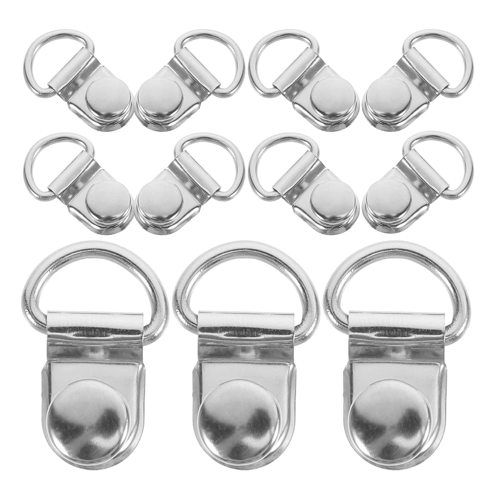 30 Sets Shoe Buckle DIY Carabiner Purses Boot Lace Hook Stainless Steel Shoes Buttons