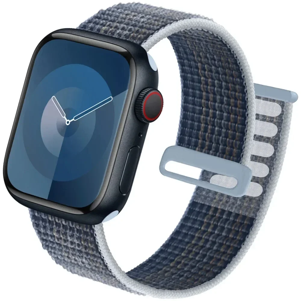 Nylon-Schlaufenarmband für Apple Watch-Armbänder 49 mm Ultra2 44 mm 40 mm 45 mm 41 mm 46–42 mm Armband für iWatch-Armband Serie 9 8 SE 7 6 5 4 10