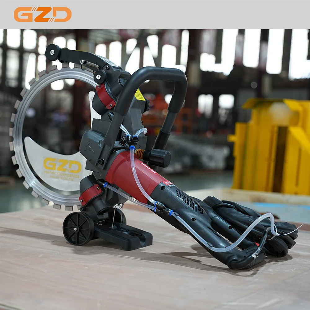 GZD Hand Held Electric Concrete Ring Saw 220V 8800W Heavy Duty Stone Wall Cutting Machine For Construction Demolition