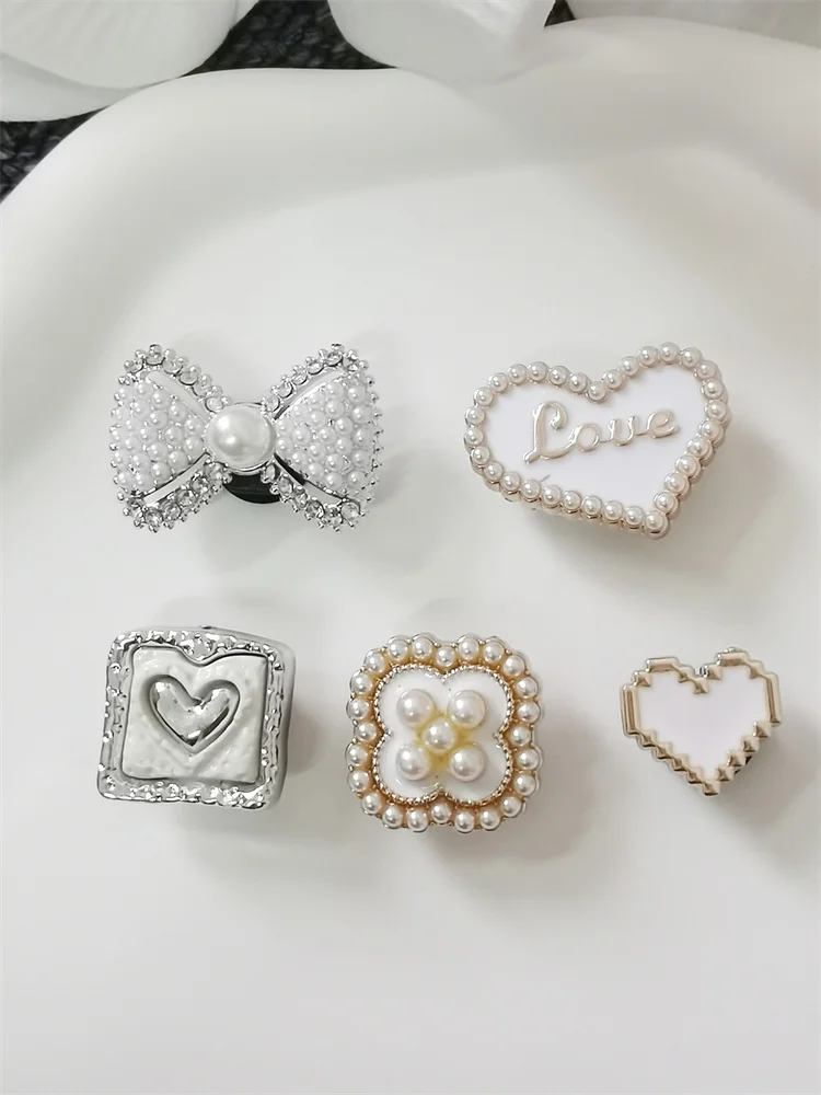 5PCS ABS Schuh Charms Schnallen DIY Strass Bowtie Clog Teile Dekoration Garten Schuhe Zubehör Für Frauen Geburtstag Party Geschenke – Detail 4